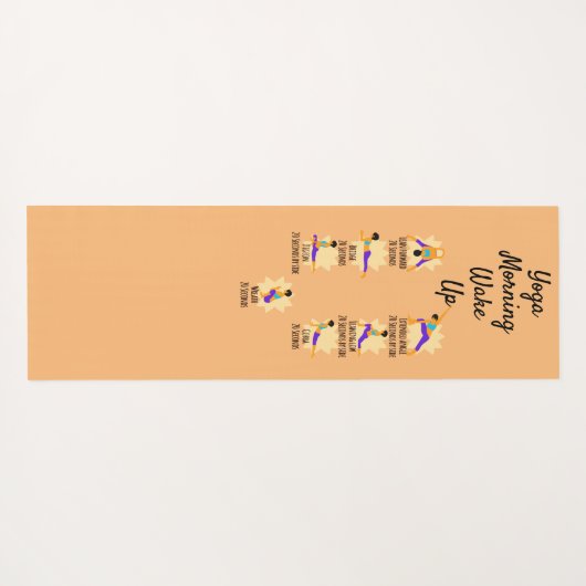 Yoga poses voordat het bed wakker wordt yogamat (Achterkant (horizontaal))