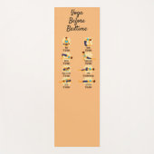 Yoga poses voordat het bed wakker wordt yogamat (Voorkant)