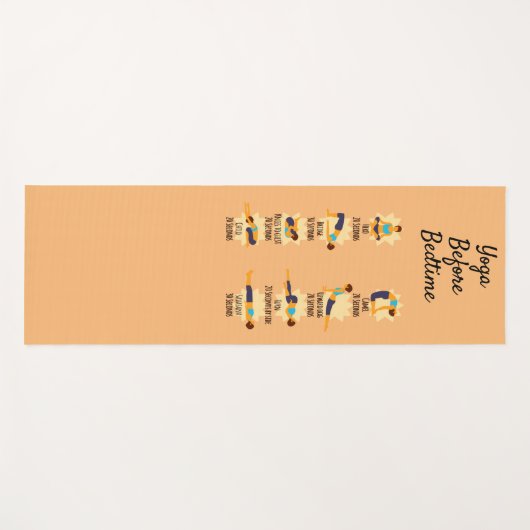 Yoga poses voordat het bed wakker wordt yogamat (Voorkant (horizontaal))