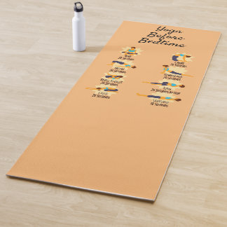 Yoga poses voordat het bed wakker wordt yogamat