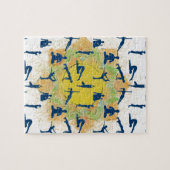 Yoga Poses with Lotus Flower Legpuzzel (Horizontaal)