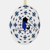 Yoga Poses - Yoga Xmas Ornaments Keramisch Ornament (Rechts)