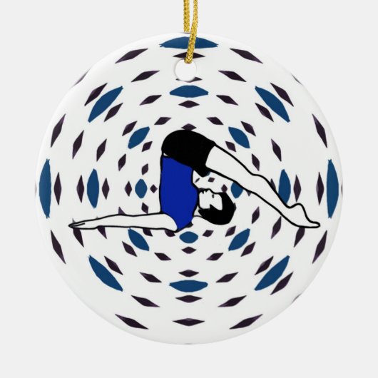 Yoga Poses - Yoga Xmas Ornaments Keramisch Ornament (Voorkant)