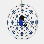 Yoga Poses - Yoga Xmas Ornaments Keramisch Ornament (Links)
