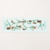 Yoga Positie Aangepaste Naam Yogamat (Voorkant (horizontaal))