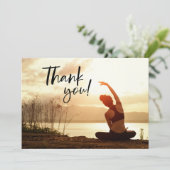 Yoga Positie Dank u kaart (Staand voorkant)