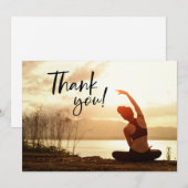 Yoga Positie Dank u kaart (Voorkant / Achterkant)