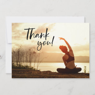 Yoga Positie Dank u kaart