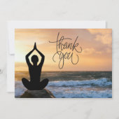 Yoga Positie Dank u kaart (Voorkant)