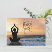 Yoga Positie Dank u kaart (Staand voorkant)