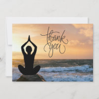 Yoga Positie Dank u kaart