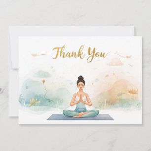 Yoga Positie Dankkaart Bedankkaart