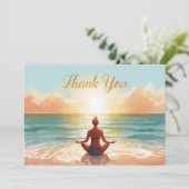 Yoga Positie Dankkaart Bedankkaart (Staand voorkant)