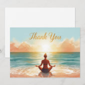 Yoga Positie Dankkaart Bedankkaart (Voorkant / Achterkant)