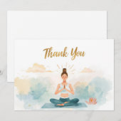 Yoga Positie Dankkaart Bedankkaart (Voorkant / Achterkant)