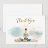 Yoga Positie Dankkaart Bedankkaart (Voorkant / Achterkant)