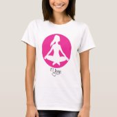 Yoga Positie T-shirts Vrouw Silhouet (Voorkant)