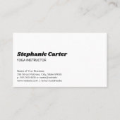 Yoga Posities | Gezondheid en fitness Visitekaartje (Achterkant)