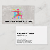 Yoga Posities | Gezondheid en fitness Visitekaartje (Voorkant / Achterkant)