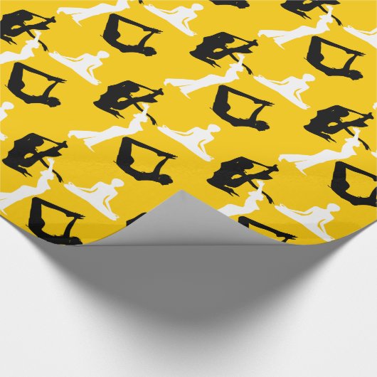 Yoga posities spiritueel cadeaupapier (Hoek)