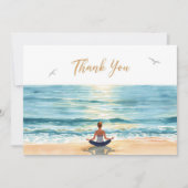 Yoga Position Thank You Card Bedankkaart (Voorkant)