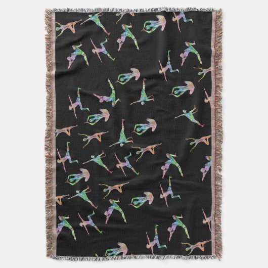 Yoga Positions Deken (Voorkant Verticaal)