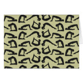 Yoga Positions Silhouettes (Voorkant Horizontaal)