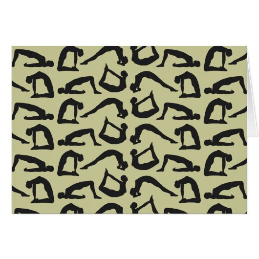 Yoga Positions Silhouettes (Voorkant Horizontaal)