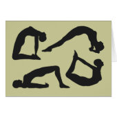 Yoga Positions Silhouettes (Voorkant Horizontaal)