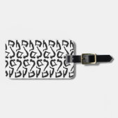 Yoga Positions Silhouettes Bagagelabel (Voorkant horizontaal)