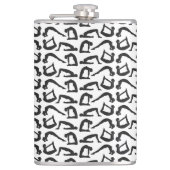 Yoga Positions Silhouettes Heupfles (Voorkant)