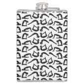 Yoga Positions Silhouettes Heupfles (Achterkant)