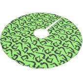 Yoga Positions Silhouettes Kerstboom Rok (Gekanteld)