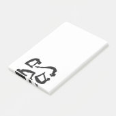 Yoga Positions Silhouettes Post-it® Notes (Schuin)