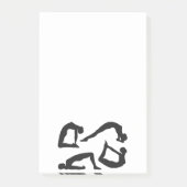 Yoga Positions Silhouettes Post-it® Notes (Voorkant)