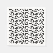 Yoga Positions Silhouettes Servet (Voorkant)