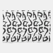 Yoga Positions Silhouettes Theedoek (Horizontaal)