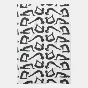 Yoga Positions Silhouettes Theedoek