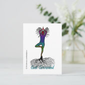 Yoga Post Card Briefkaart (Staand voorkant)