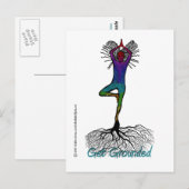 Yoga Post Card Briefkaart (Voorkant / Achterkant)