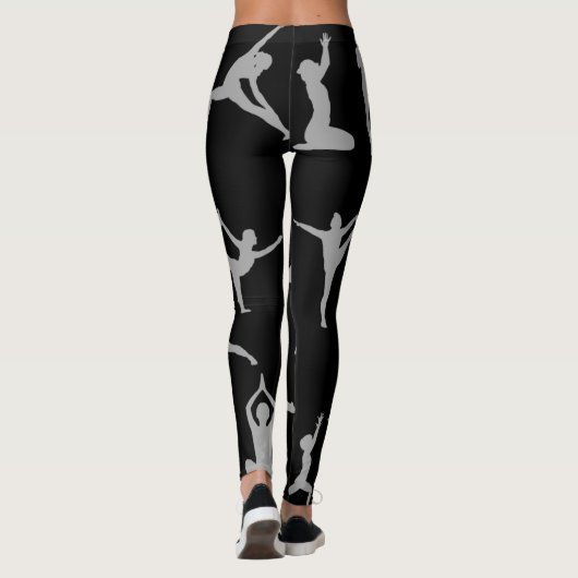 YOGA POSTEN (BLACK) LEGGINGS (Achterkant)