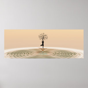 Yoga-Poster van het leven Poster