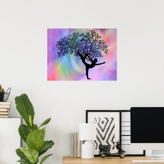 Yoga-Poster van het leven Poster (Thuiskantoor)