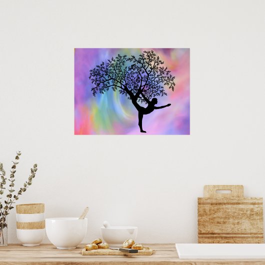 Yoga-Poster van het leven Poster (Keuken)