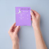 Yoga-prijslijst A5 flyer (Hand)
