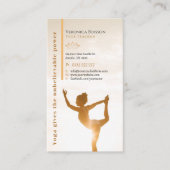 Yoga | Professionele leraar Visitekaartje (Voorkant)