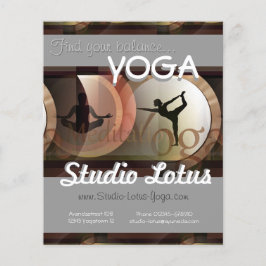 Yoga promotie merchandise flyer