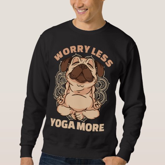 Yoga Pug Gift Trui (Voorkant)
