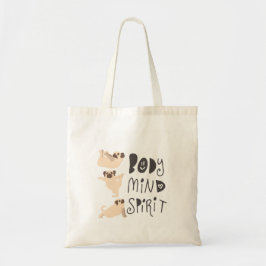 Yoga Pugs Tote Bag