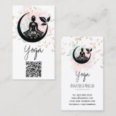 *~*Yoga QR AP33 Rainbow Lotus Spiritueel Visitekaartje (Voorkant / Achterkant)
